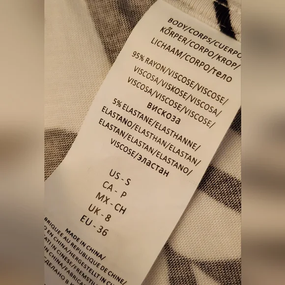 Sunshine 79 Optic Tropic Wide-Leg Relaxed Jumpsuit In Black/White Size SM - Picture 9 of 13